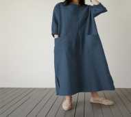 Yasui Linen Dress - Ivory